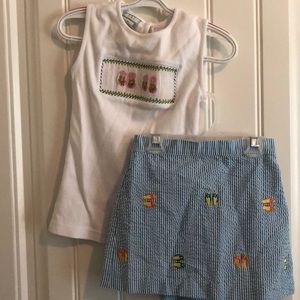 K & L skirt set